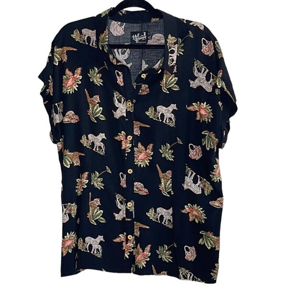 Hell Bunny Tops - HELL BUNNY SAFARI SHIRT SIZE 3X